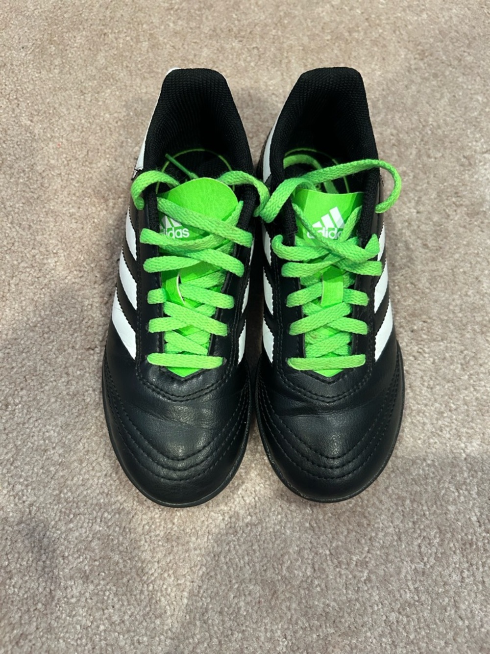 Adidas kids size 2 turf soccer cleats